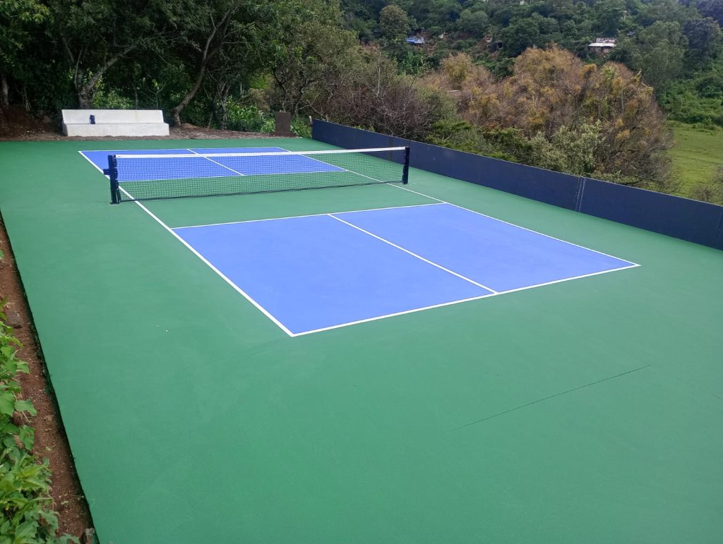pintar cancha de pickelball construccion